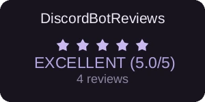 Rating on DiscordBotReviews