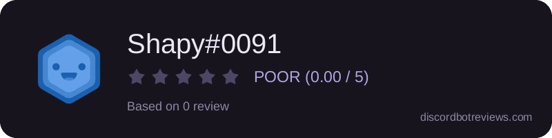 Rating widget preview for Shapy#0091