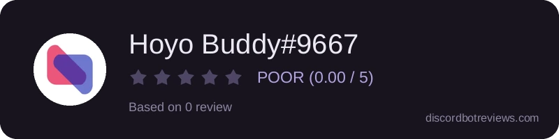 Rating widget preview for Hoyo Buddy#9667