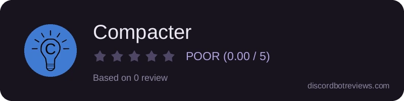 Rating widget preview for Compacter