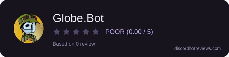 Rating banner for Globe.Bot