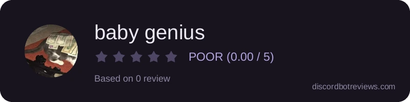 Rating widget preview for baby genius