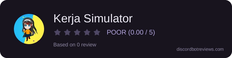 Rating widget preview for Kerja Simulator