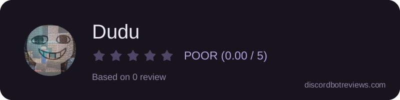 Rating widget preview for Dudu