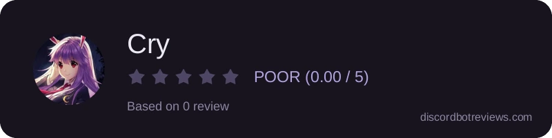 Rating widget preview for Cry