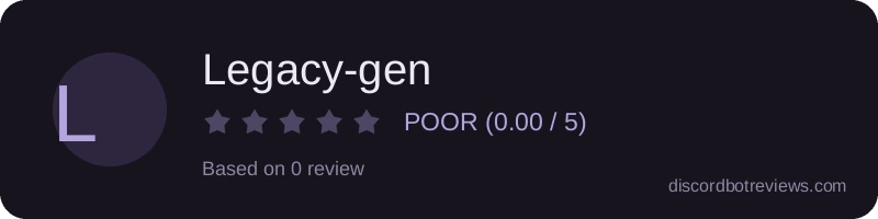 Rating banner for Legacy-gen