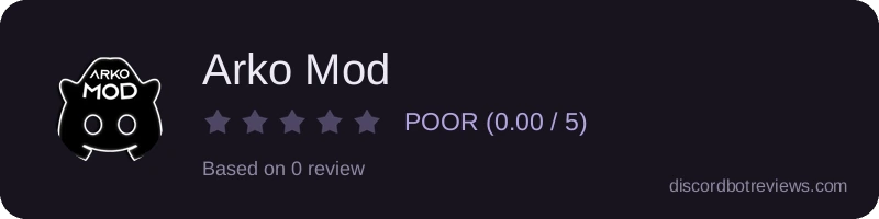Rating widget preview for Arko Mod