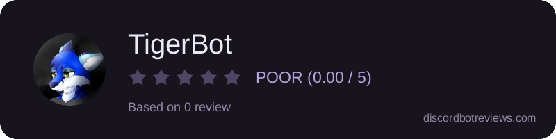 Rating widget preview for TigerBot