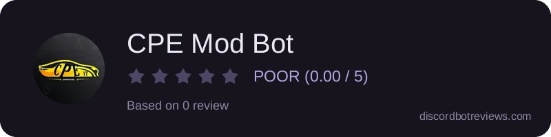 Rating widget preview for CPE Mod Bot
