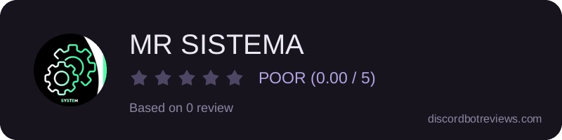 Rating widget preview for MR SISTEMA