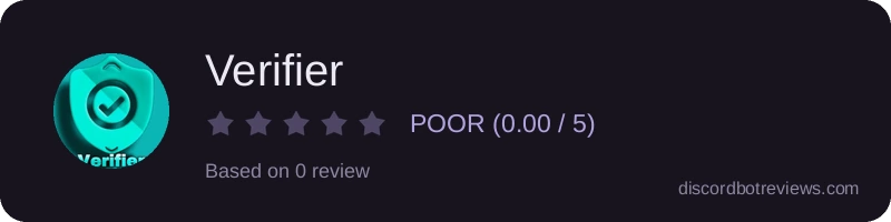 Rating widget preview for Verifier