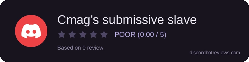 Rating widget preview for Cmag's submissive slave