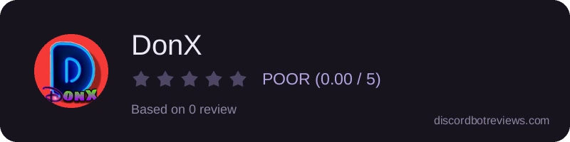Rating widget preview for DonX