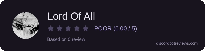 Rating widget preview for Lord Of All