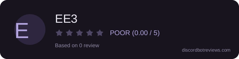 Rating widget preview for EE3