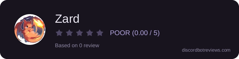 Rating widget preview for Zard