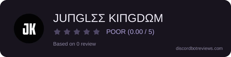 Rating widget preview for JUΠGLΣΣ KIΠGDΩM