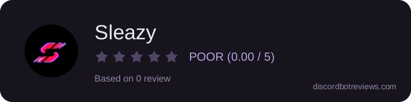Rating widget preview for Sleazy