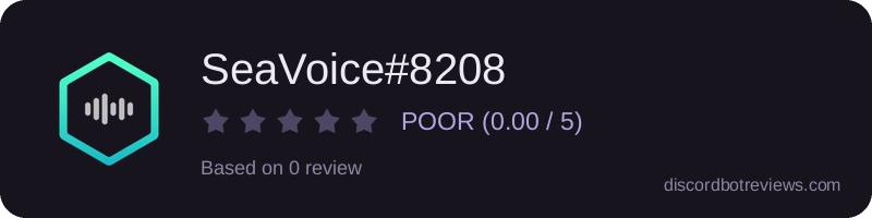 Rating widget preview for SeaVoice#8208