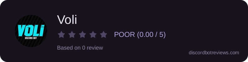 Rating widget preview for Voli