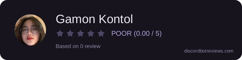 Rating widget preview for Gamon Kontol