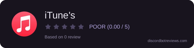 Rating widget preview for iTune's