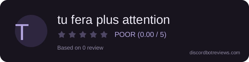 Rating banner for tu fera plus attention