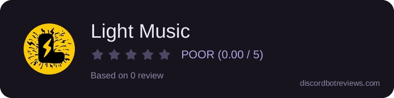 Rating widget preview for Light Music