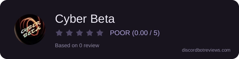 Rating banner for Cyber Beta