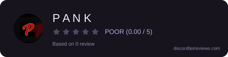 Rating banner for P A N K