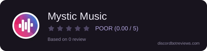 Rating widget preview for Mystic Music