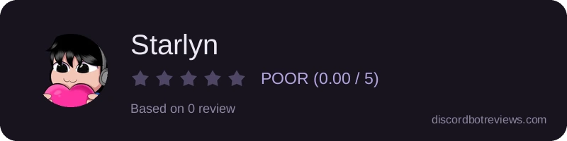 Rating widget preview for Starlyn
