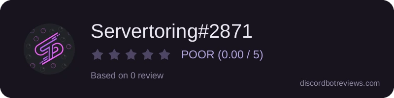 Rating widget preview for Servertoring#2871