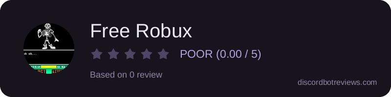 Rating widget preview for Free Robux