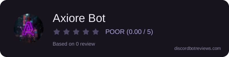 Rating banner for Axiore Bot