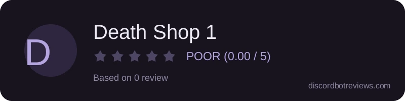 Rating widget preview for Death Shop 1