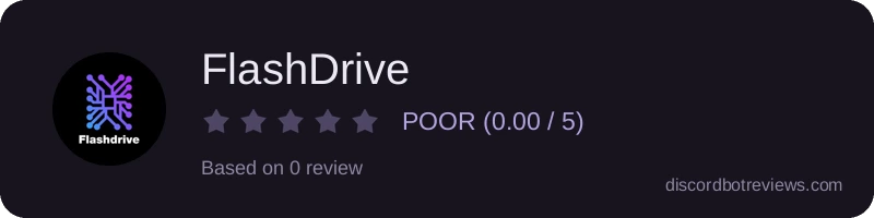 Rating widget preview for FlashDrive