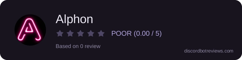 Rating widget preview for Alphon