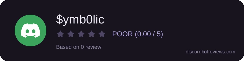 Rating widget preview for $ymb0lic 