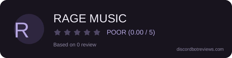 Rating banner for RAGE MUSIC