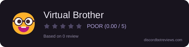 Rating widget preview for Virtual Brother