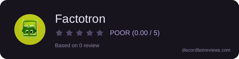 Rating widget preview for Factotron