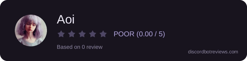Rating widget preview for Aoi