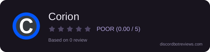Rating widget preview for Corion