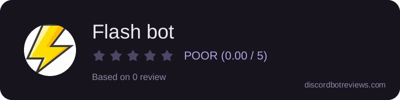 Rating widget preview for Flash bot
