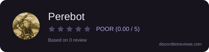 Rating widget preview for Perebot