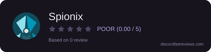 Rating widget preview for Spionix