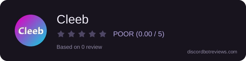 Rating widget preview for Cleeb