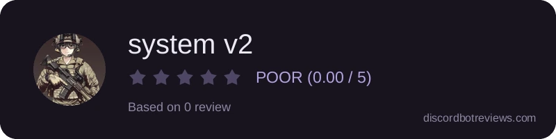 Rating widget preview for system v2