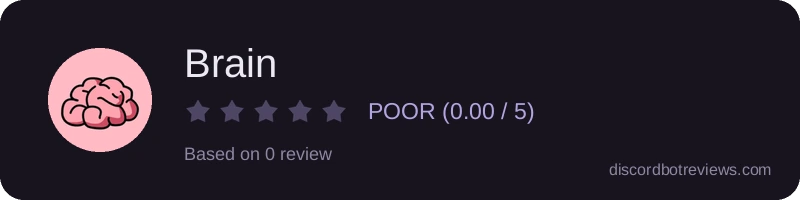 Rating widget preview for Brain